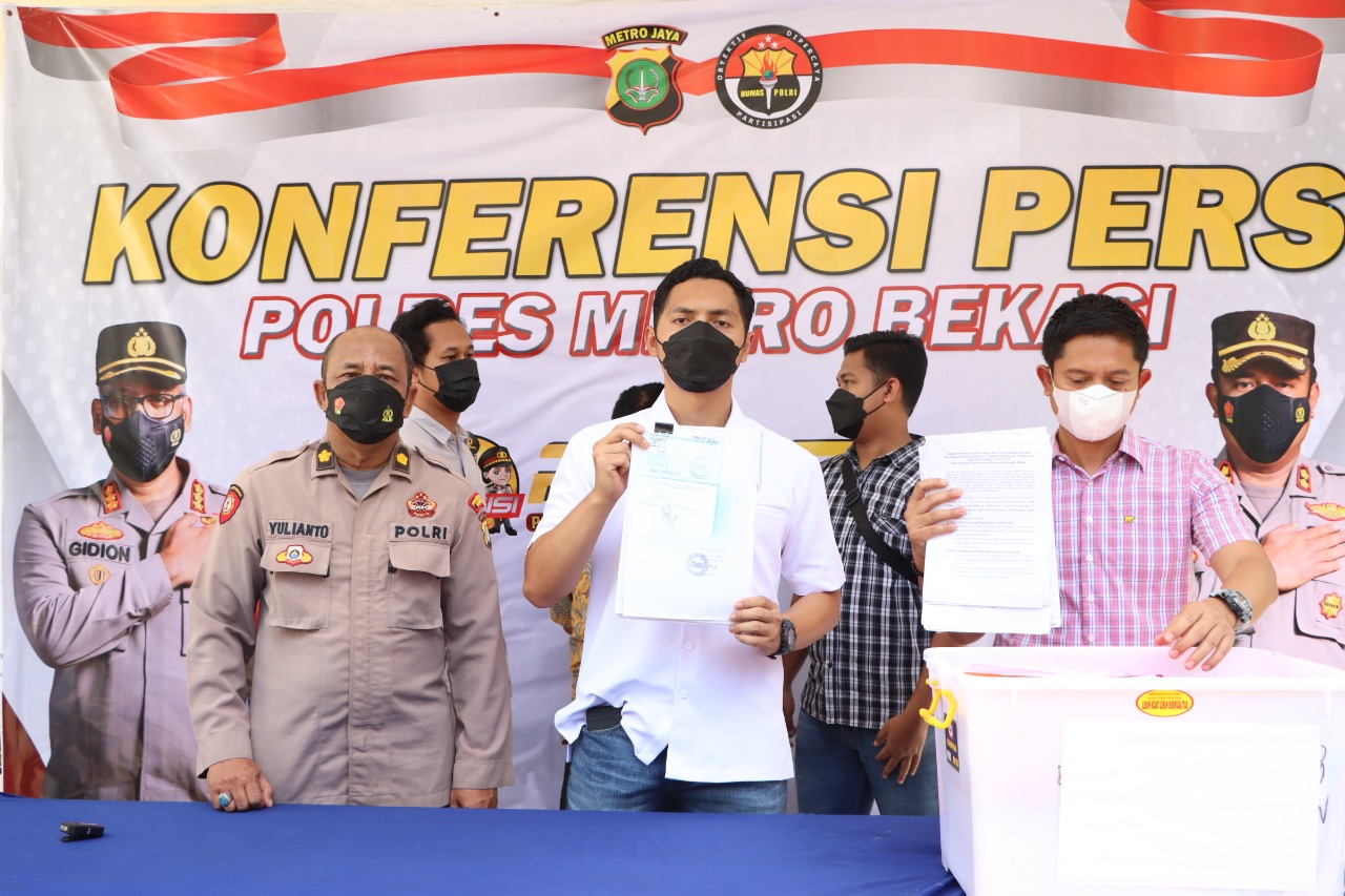 foto: Press Release Polres Metro Bekasi, Kasus Korupsi Dana Desa