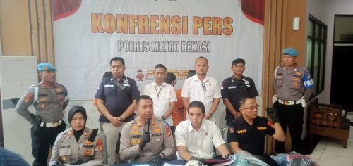 foto: Konferensi Pers Polres Metro Bekasi