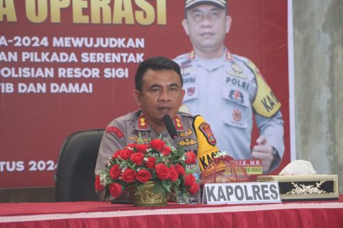 foto: Kapolres Sigi AKBP Reja A. Simanjuntak, S.H., S.I.K., M.H.