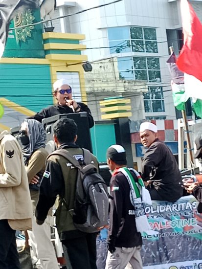 foto: Aksi solidaritas untuk rakyat Palestina