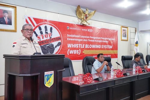 foto: Kegiatan sosialisasi Whistle Blowing System