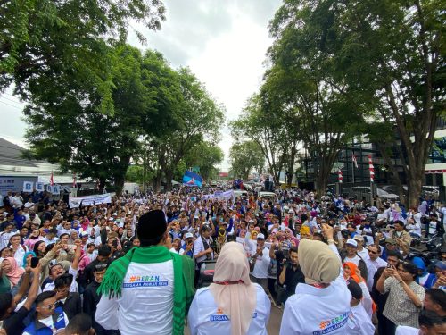 foto: Pasangan BERANI mendaftar ke KPU Sulteng