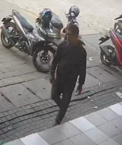 foto: Pelaku tertangkap kamera cctv